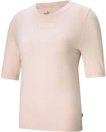 PUMA Koszulka damska Puma Modern Basics Tee Cloud różowa - Różowy