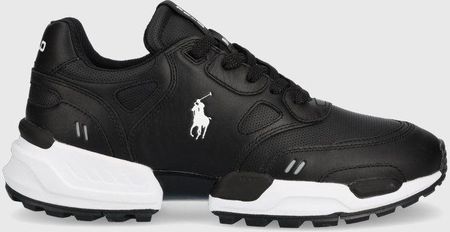 Polo Ralph Lauren sneakersy skórzane POLO JOGGER kolor czarny