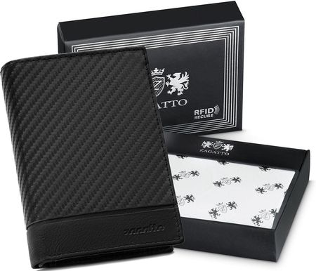 Zagatto PortfelSkórzany czarny RFID Secure model: ZG N4 F7