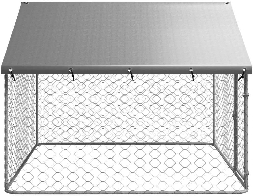 Vidaxl Kojec Z Zadaszeniem Dla Psa 200x200x150cm (171498) - zdjęcie 3 Vidaxl Kojec Z Zadaszeniem Dla Psa 200x200x150cm (171498)