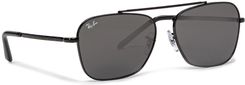 Zdjęcie Okulary przeciwsłoneczne RAY-BAN - New Caravan 0RB3636 002/B1 Black/Dark Grey - Ostróda