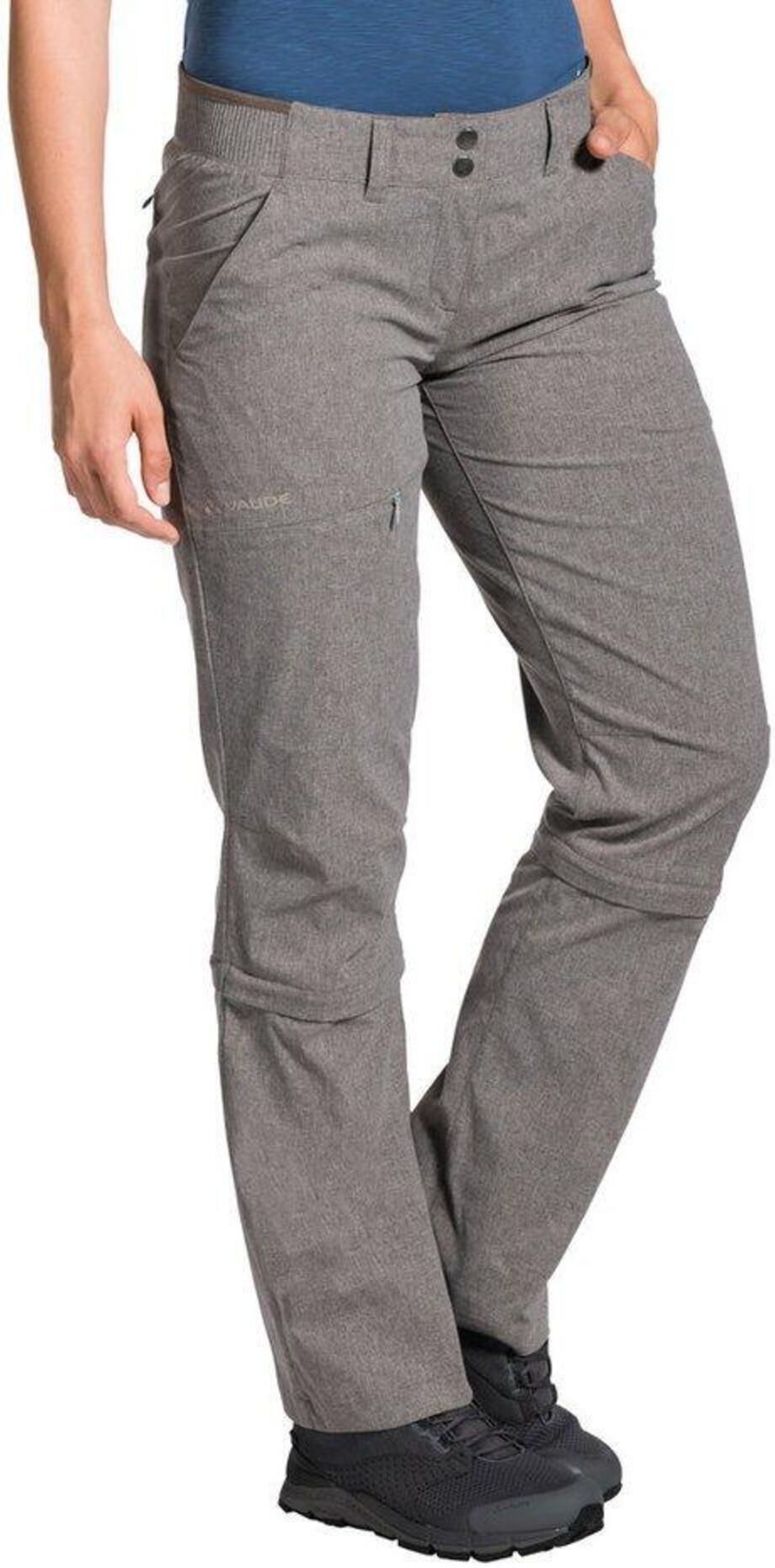 Pantaloni Capri Da Donna VAUDE Skomer - Convertibili 3/4, Ecologici, Con Zip