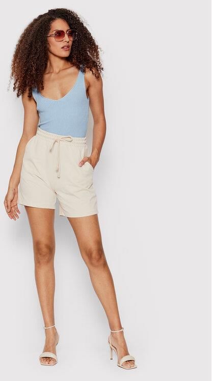 Vero Moda Szorty sportowe Octavia 10259463 Beżowy Regular Fit