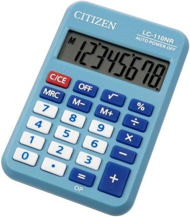 Citizen Kalkulator Kieszonkowy Lc 110Nr Bl Niebieski