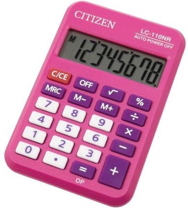 Citizen Kalkulator Kieszonkowy Lc 110Nr Pk Różowy