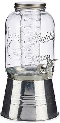 Vivalto Dzbanek Przezroczysty Kran Chłodzący Szkło Metal Plastikowy 3800Ml (S3607662)