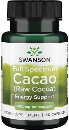 SWANSON Full Spectrum Cacao Raw (Surowe Kakao) 60 Kapsułek