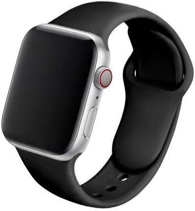 Pasek silikonowy opaska do Apple Watch 7 45mm (Czarny)
