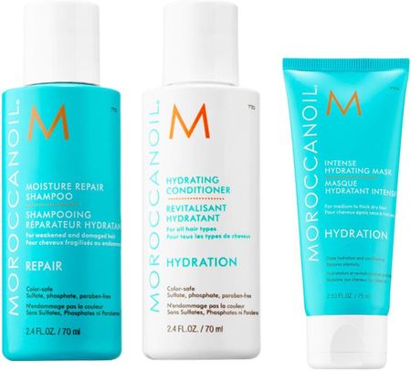Moroccanoil Hydration And Moisture Repair | Zestaw Nawilżający Włosy: Szampon 70Ml + Odżywka Maska 75Ml