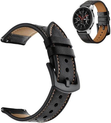 Pasek Skórzany Galaxy Watch 46 mm - Black