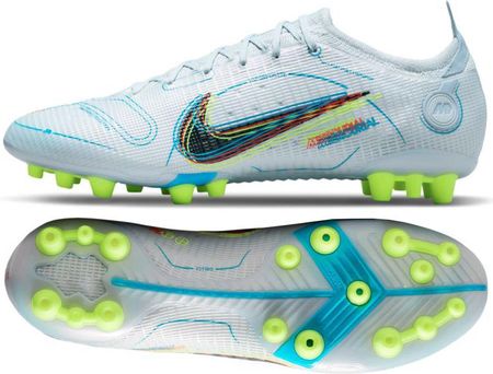 【極美品】NIKE MERCURIAL VAPOR14 ELITE AG Nike Mercurial Vapor 14 Elite AG-PRO Silver Safari - Biały