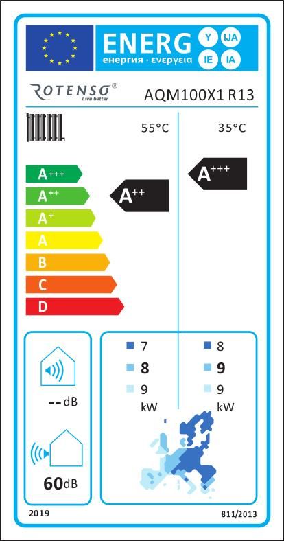 Rotenso Aquami Monoblock 10kW AQM100X1 - zdjęcie 2 Rotenso Aquami Monoblock 10kW AQM100X1