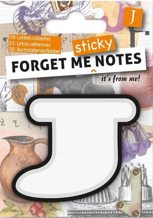 If Forget Me Sticky Notes Kart Samoprzylepne Litera J