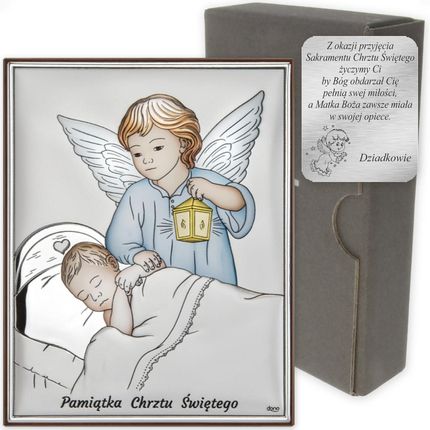 Obrazek srebrny Aniołek Twój Anioł Stróż DS32C