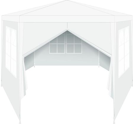 Saska Garden Pawilon Namiot Ogrodowy Sześciokątny 2x2x3m Biały 1039619