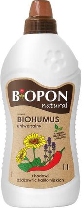 Biopon Natural Nawóz Typu Biohumus Uniwersalny Płyn 1L