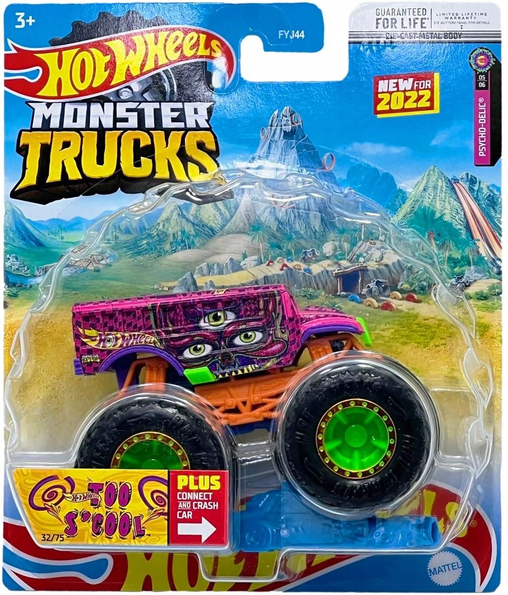 Hot Wheels Monster Truck Too Scool Pojazd Fyj44 Hcp62 Ceny I Opinie Ceneopl