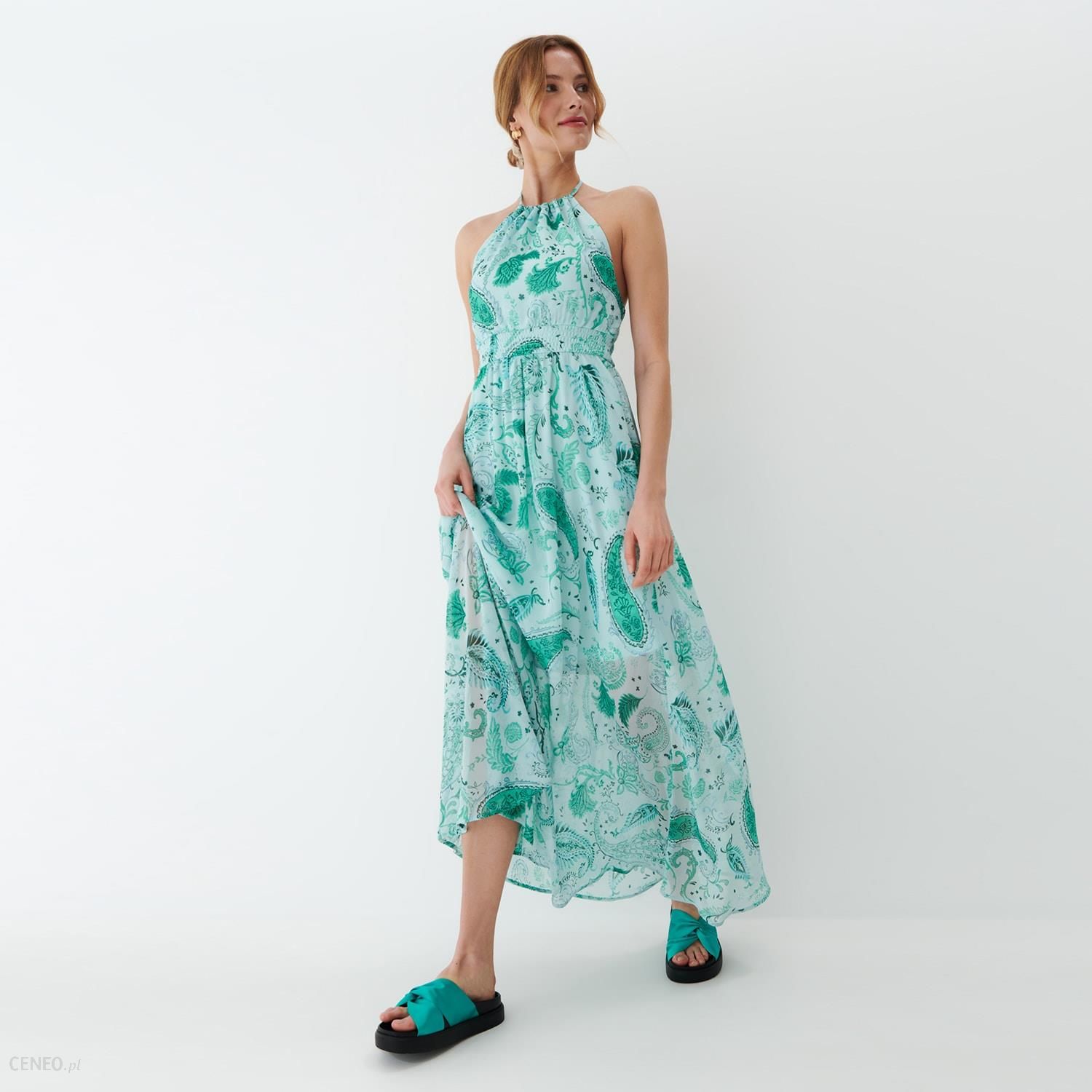 Mohito - Sukienka z motywem paisley - Zielony - Ceny i opinie 