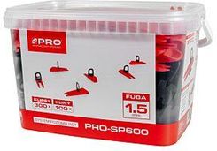 Zdjęcie Pro System Poziomujący 1,5mm Klips/Klin 300/100szt + Wiadro 5l PROSP600 - Niemodlin
