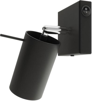Sollux Lighting Kinkiet Ring Czarny Z Włącznikiem (SL1049)