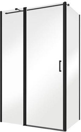 Besco Exo-C Black 100x80190cm Czarne + Panel (ECB100190C/PCH8B190C)