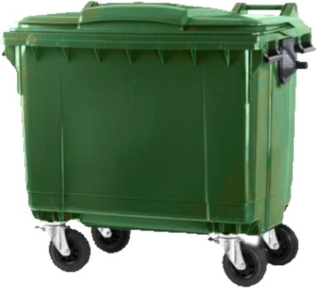Pojemnik do segregacji odpadów na kółkach pojemność 660 l (kolor zielony)