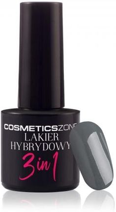 Cosmetics Zone Lakier hybrydowy 3w1 kolor ciemny szary – M155