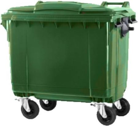 Pojemnik do segregacji odpadów na kółkach pojemność 1100 l (kolor zielony)
