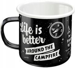Zdjęcie Retroart Nostalgic Art Emaliowany Kubek Life Is Better (43221) - Łaskarzew