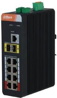 Dahua PFS4210-8GT-DP 10 Port Gigabit(8 Port Gigabit PoE) Endüstriyel Switch