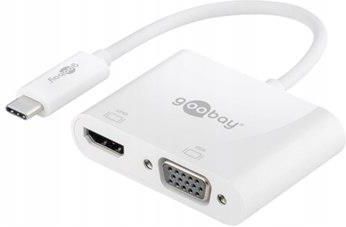 Goobay Adapter USB USB - HDMI - VGA Biały (52430)