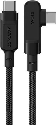 ACEFAST KABEL USB   KĄTOWY KABEL USB TYP C - USB TYP C 2M, 100W (20V/5A) CZARNY (C5-03 BLACK)  ()
