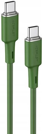 ACEFAST KABEL USB   KABEL USB TYP C - USB TYP C 1,2M, 60W (20V/3A) ZIELONY (C2-03 OLIVER GREEN)  ()
