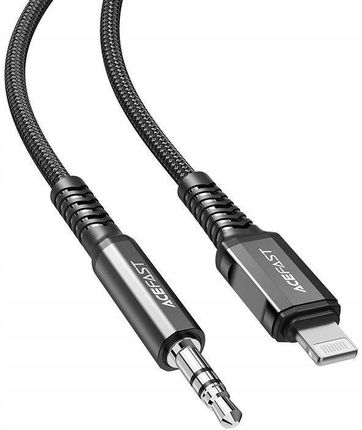 ACEFAST  KABEL AUDIO MFI LIGHTNING - 3,5MM MINI JACK (MĘSKI) 1,2M, AUX CZARNY (C1-06 BLACK)  () - zdjęcie 3