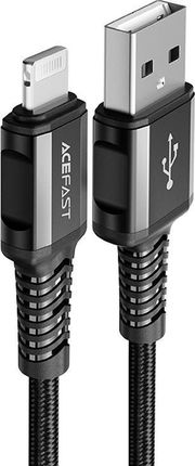 ACEFAST  KABEL MFI USB - LIGHTNING 1,2M, 2,4A CZARNY (C1-02 BLACK)  ()