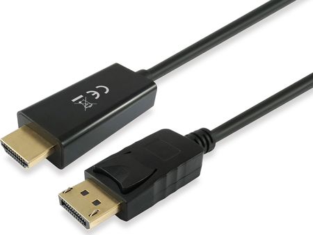 EQUIP  KABEL DISPLAYPORT ADAPTER-&GT;HDMI ST/ST 2.0M 4K/30HZ SCHWARZ (119390)  (119390)