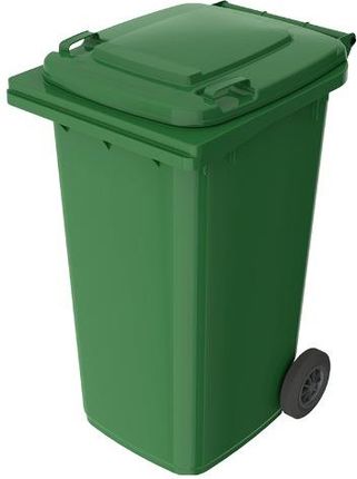 Pojemnik do segregacji odpadów na kółkach pojemność 240 l (kolor zielony)