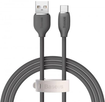 BASEUS  KABEL USB DO USB-C JELLY, 100W, 1,2M (CZARNY) (CAGD010001)  (CAGD010001)