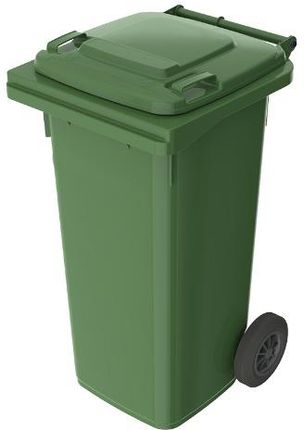 Pojemnik do segregacji odpadów na kółkach pojemność 120 l (kolor zielony)