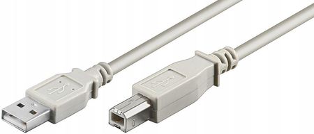 INNY;MICROCONNECT INNY;MICROCONNECT KABEL USB 2.0 A-B (M-M) BIAŁY 1.8M (USBAB2)  (USBAB2)