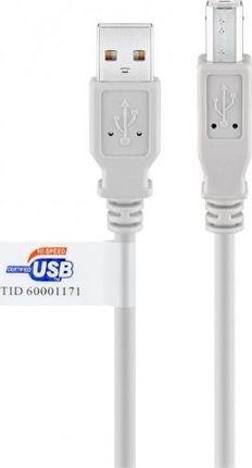 GOOBAY KABEL USB  KABEL USB 2.0 HI-SPEED Z CERTYFIKATEM USB, SZARY - DŁUGOŚĆ KABLA 3 M  ()