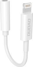 Zdjęcie DUDAO ADAPTER USB   ADAPTER PRZEJŚCIÓWKA DO SŁUCHAWEK Z LIGHTNING (MĘSKI) NA 3,5MM MINI JACK (ŻEŃSKI) 10CM BIAŁY (L16+WHITE)  (6973687242336) - Dobra