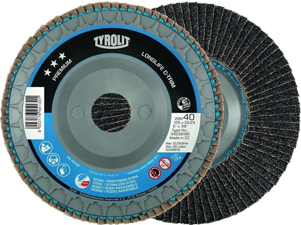 Tyrolit C-Trim Klappenscheibe 125 Mm – Langlebige Produktbild-Vorschau 2