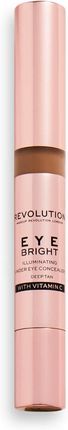Makeup Revolution Bright Eye Concealer Medium Deep Tan
