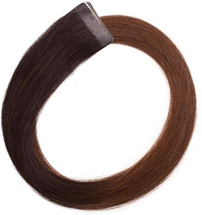 Rapunzel Of Sweden Tape-on extensions Quick & Easy Premium Straight 50 cm O2.3/5.0 Chocolate Brown Ombre