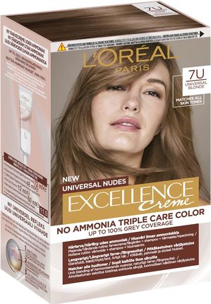 L'Oreal Paris Excellence Farba do włosów Universal Nudes Blonde 7U