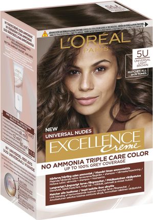 L'Oreal Paris Excellence Farba do włosów Universal Nudes Light Brown 5U