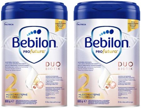 Bebilon Profutura Duo Biotik 2 mleko następne po 6 miesiącu 2x800g