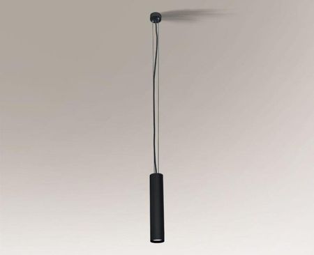 Shilo Lampa wisząca NODA TUBA czarne wykończenie śr. 6 cm (5542)