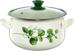 Zdjęcie Emalia Olkusz Garnek Emaliowany Eukaliptus 4,2L (35215) - Ustrzyki Dolne